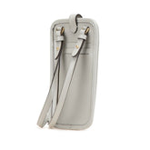 フェンディ フォンホルダー ポーチ ショルダーバッグ 7AS131 グレー レザー レディース FENDI 【中古】